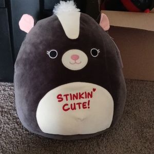 13" Selma the skunk valentine's day squishmallow